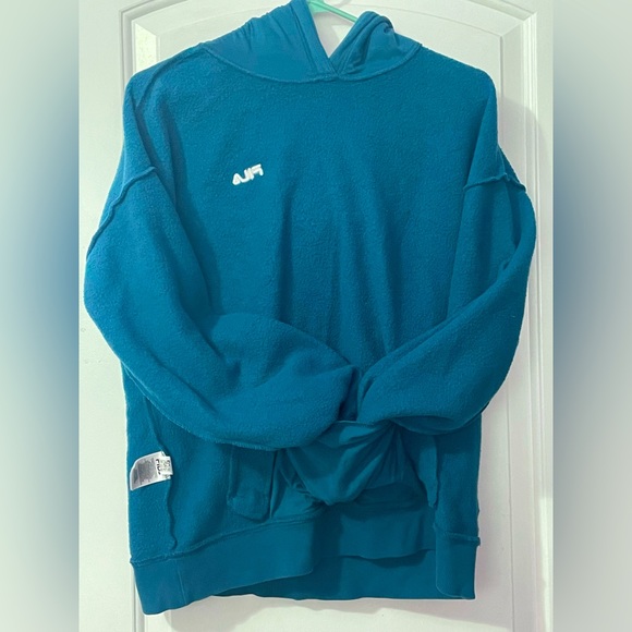 🔴 Deep Teal Blue Fila Fleece Lined Women’s Heavyweight Hoodie - Picture 3 of 8